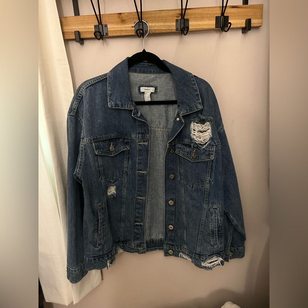 Distressed Jean Jacket